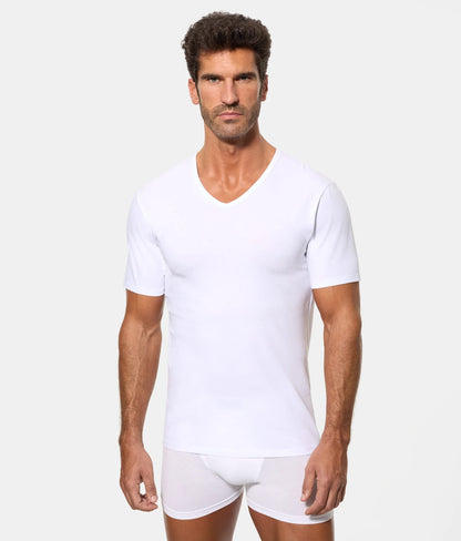 CAMISETA DE MANGA CORTA CUELLO PICO CON TECNOLOGÍA TERMORREGULADORA REGUL’ACTIV