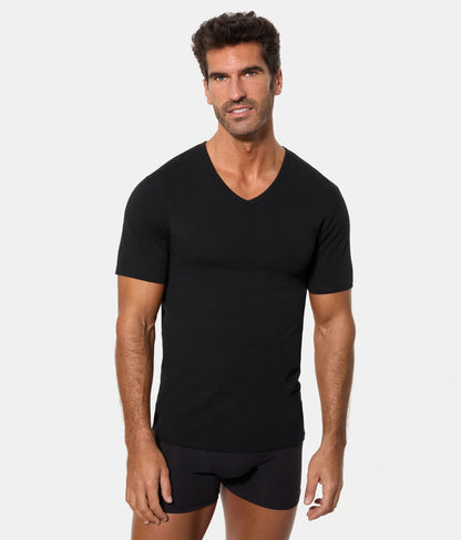 CAMISETA DE MANGA CORTA CUELLO PICO CON TECNOLOGÍA TERMORREGULADORA REGUL’ACTIV