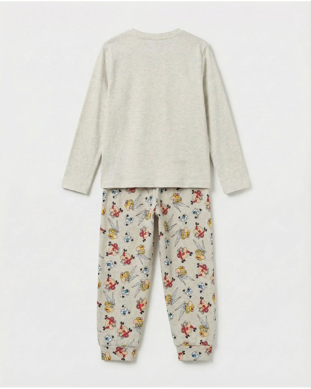 Pijama Niño Astérix y Obélix Le Copains Beige Manga Larga de Algodón