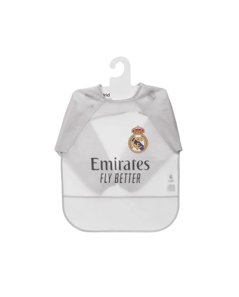 Babero con mangas Real Madrid bebé impermeable