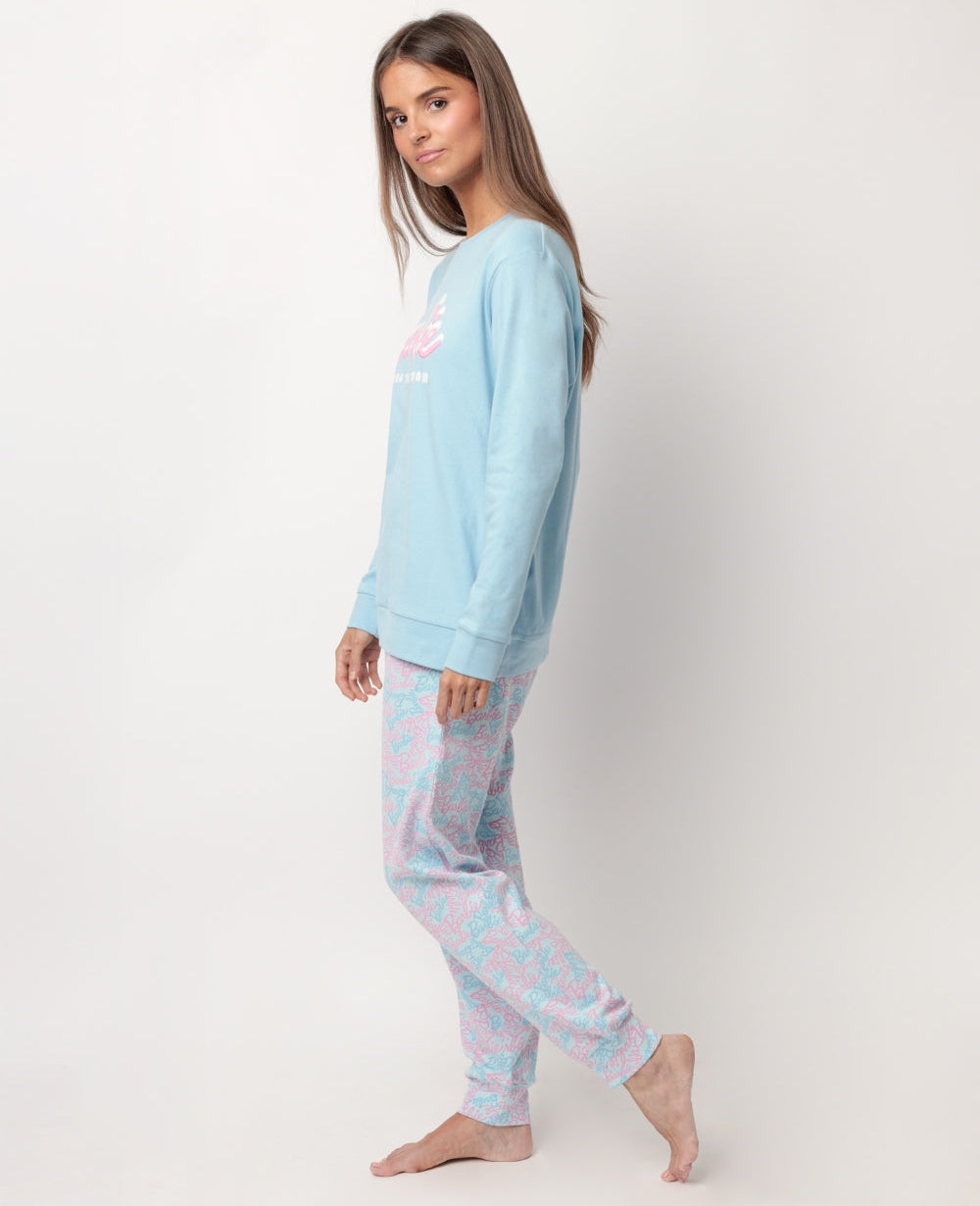PIJAMA MANGA LARGA MUJER BARBIE APRES SKY