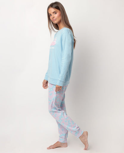 PIJAMA MANGA LARGA MUJER BARBIE APRES SKY