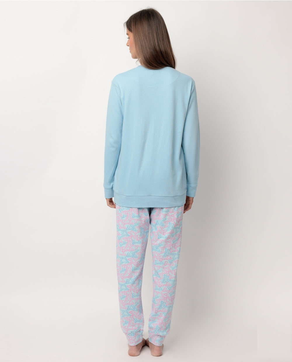PIJAMA MANGA LARGA MUJER BARBIE APRES SKY