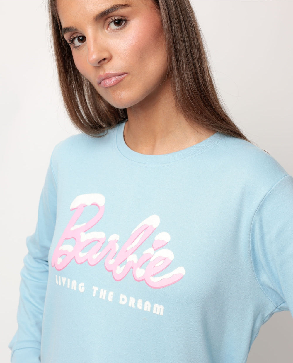 PIJAMA MANGA LARGA MUJER BARBIE APRES SKY