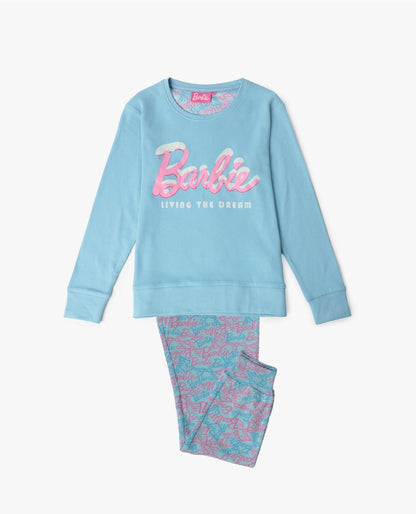 PIJAMA MANGA LARGA NIÑA APRES SKI BARBIE