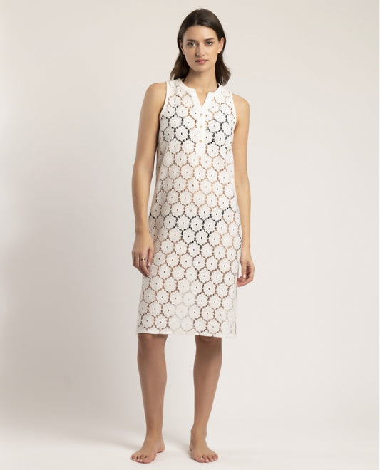 VESTIDO CAFTAN PLAYERO FLORAL IBIZENCO