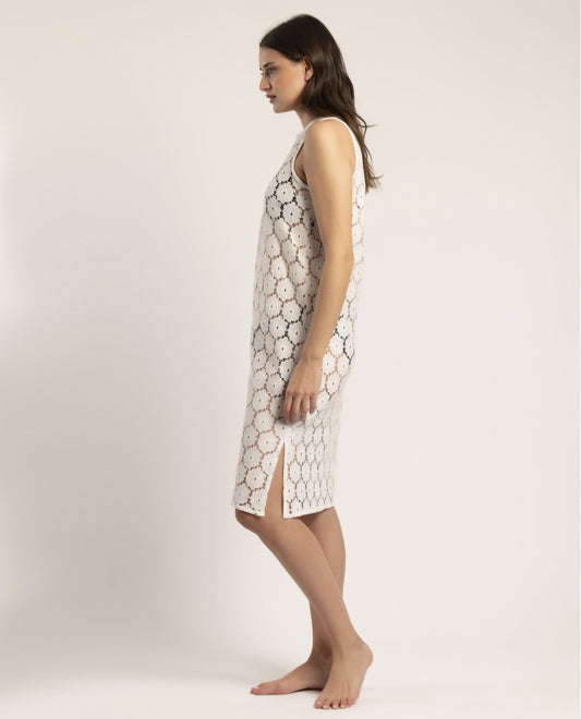 VESTIDO CAFTAN PLAYERO FLORAL IBIZENCO