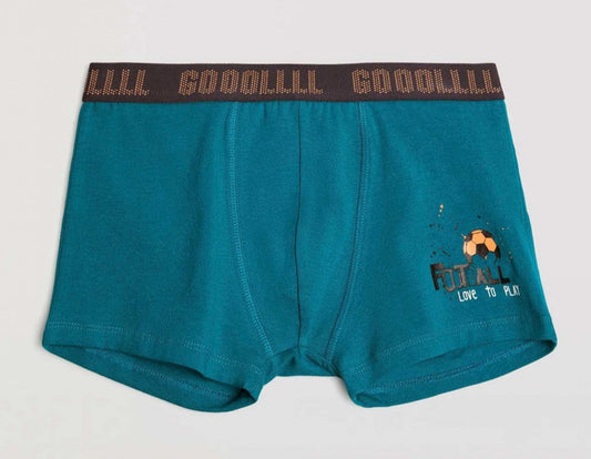 PACK-2 BOXERS INFANTIL NIÑO LOVE PLAY FOOTBALL