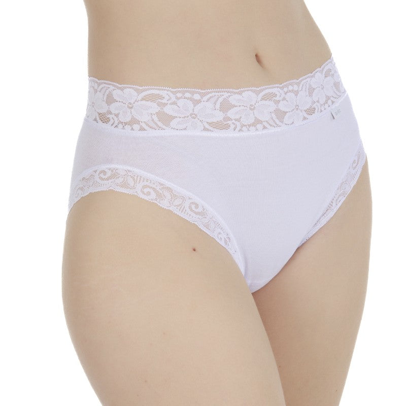 BRAGA MIDI ALGODON CON PUNTILLA SUAVE A LA PIEL