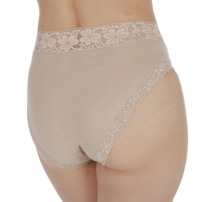 BRAGA MIDI ALGODON CON PUNTILLA SUAVE A LA PIEL