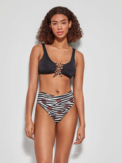 BIKINI REVERSIBLE SIN ARO BRASILEÑA ALTA SAVANNAH