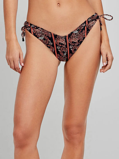 BIKINI BANDEAU ARO BRASILEÑA CORTE V LEOPARDO