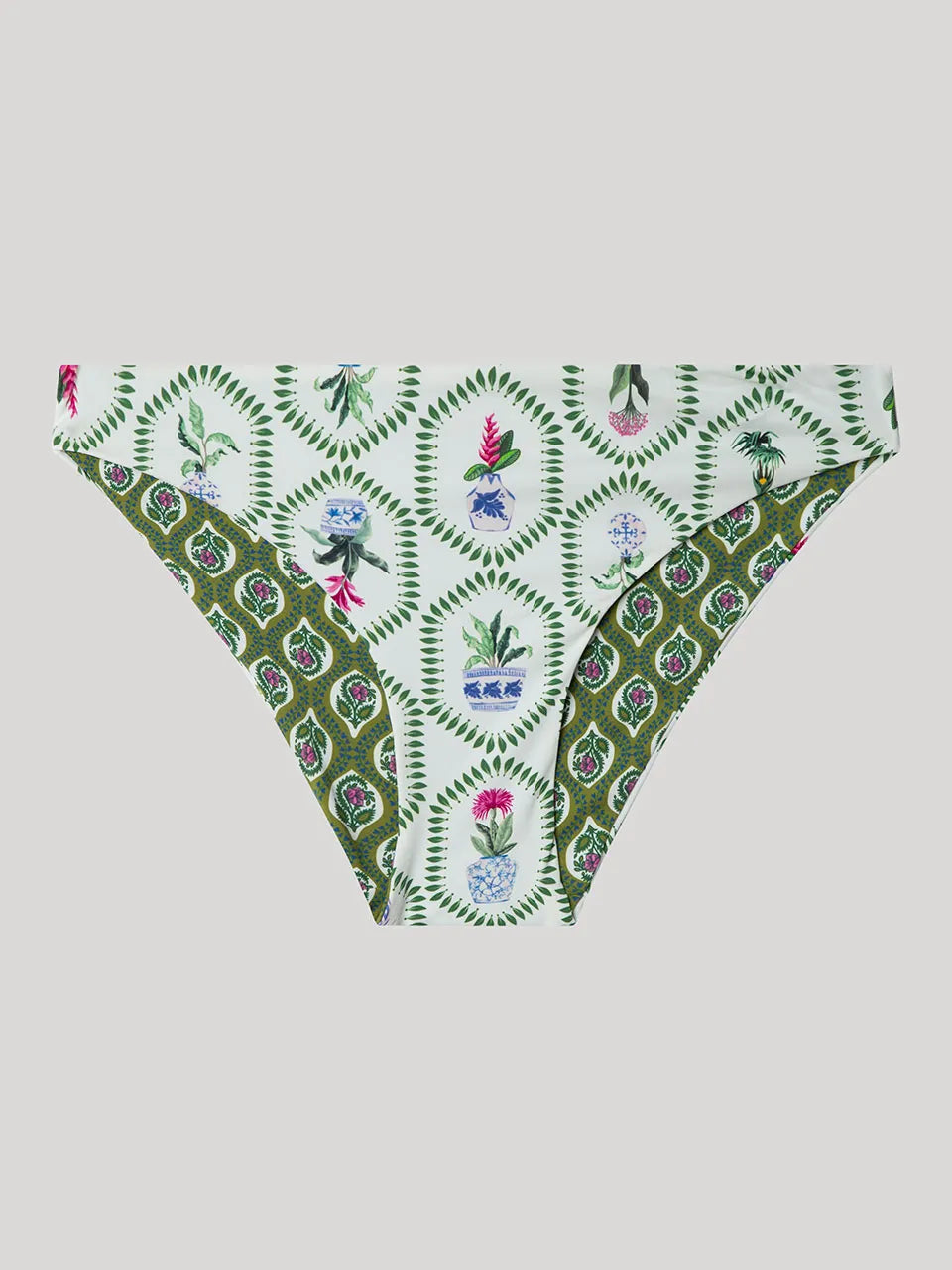 BIKINI BANDEAU REVERSIBLE ESTAMPADO FLORAL
