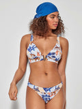 BIKINI TRIANGULAR SIN ARO ESTAMPADO AFRICANO