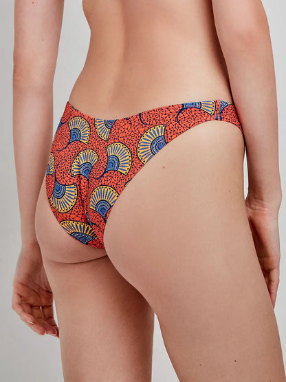 BIKINI MULTIPOSICION ANUDADO AL CUELLO ESTAMPADO TRIBAL