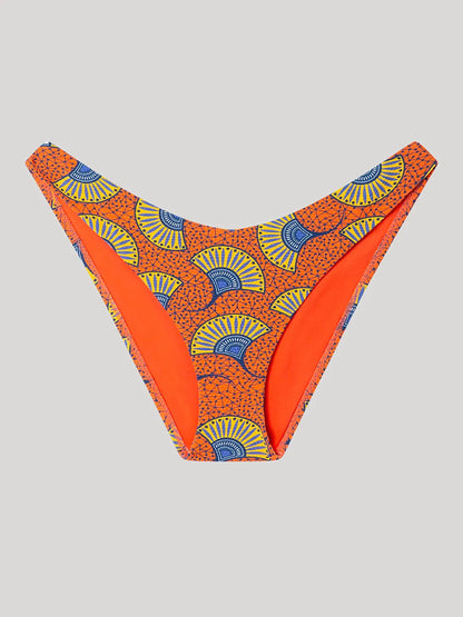 BIKINI MULTIPOSICION ANUDADO AL CUELLO ESTAMPADO TRIBAL