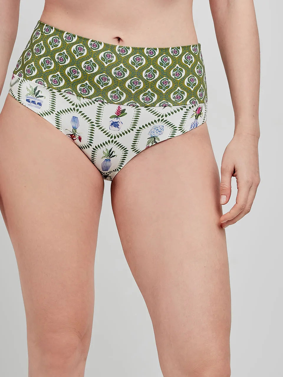 BIKINI CRUZADO ESTAMPADO GREEN ROSES