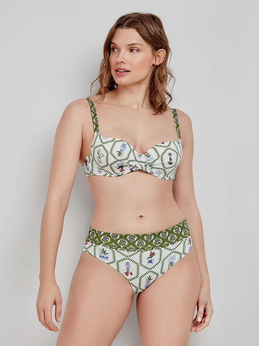 BIKINI CRUZADO ESTAMPADO GREEN ROSES