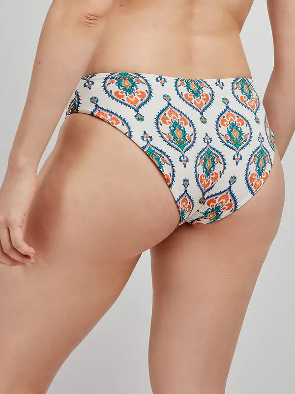 BIKINI CON ARO Y FOAM BRAGA MIDI ARABESCO PRINT