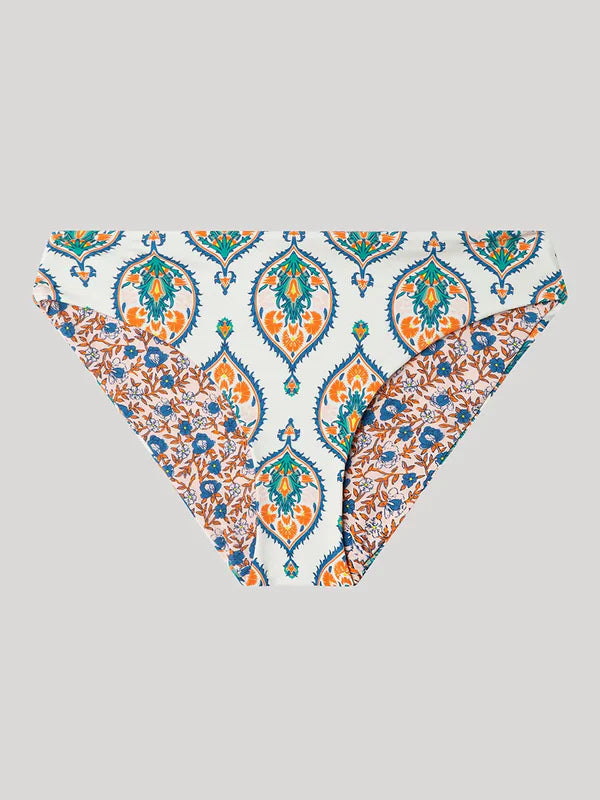 BIKINI CON ARO Y FOAM BRAGA MIDI ARABESCO PRINT