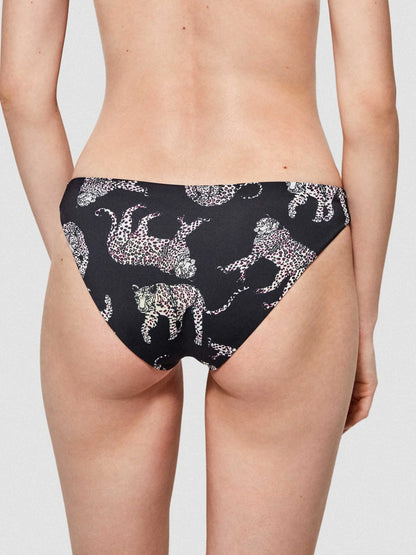 BIKINI ESTAMPADO JAGUAR CON BRAGUITA REVERSIBLE
