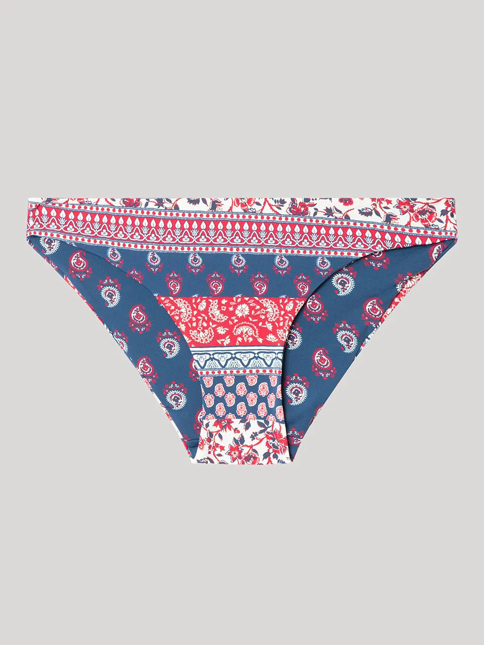 BIKINI CON ARO Y FOAM BRAGA REVERSIBLE ESTAMPADO ETNICO
