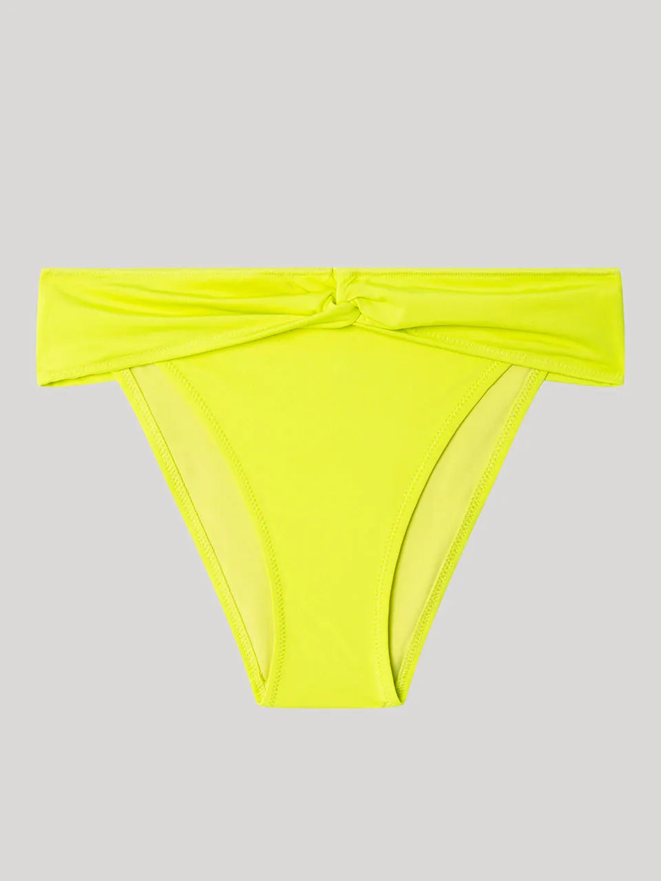 BIKINI FLUORESCENTE BANDEAU LISO BRAGUITA ESPECIAL ALTA