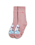 CALCETINES DE NIÑA SUELA ANTIDELIZANTE PINK CATS LOVE