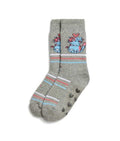 CALCETINES DE NIÑA SUELA ANTIDELIZANTE GREY CATS LOVE
