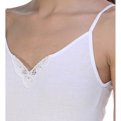 CAMISETA TIRANTE FINO 100% ALGODÓN ANTIALÉRGICA