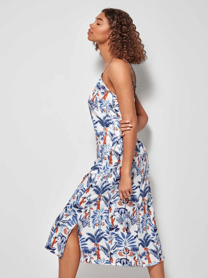 CAMISON LARGO DE FLORES AFRICAN PRINT