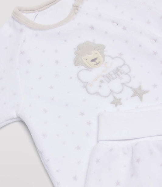 CONJUNTO BEBÉ MANGA LARGA AFELPADO OVEJITA