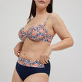 BIKINI CON ARO SIN RELLENO BRAGA ALTA BLUE FLOWERS