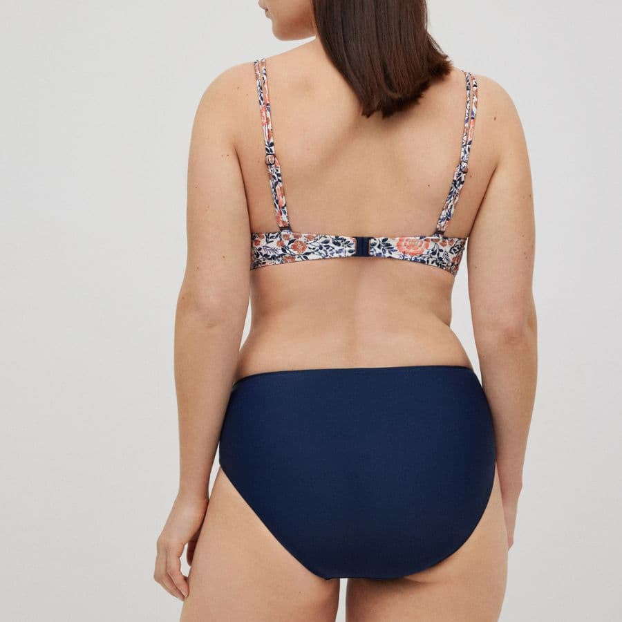 BIKINI CON ARO SIN RELLENO BRAGA ALTA BLUE FLOWERS