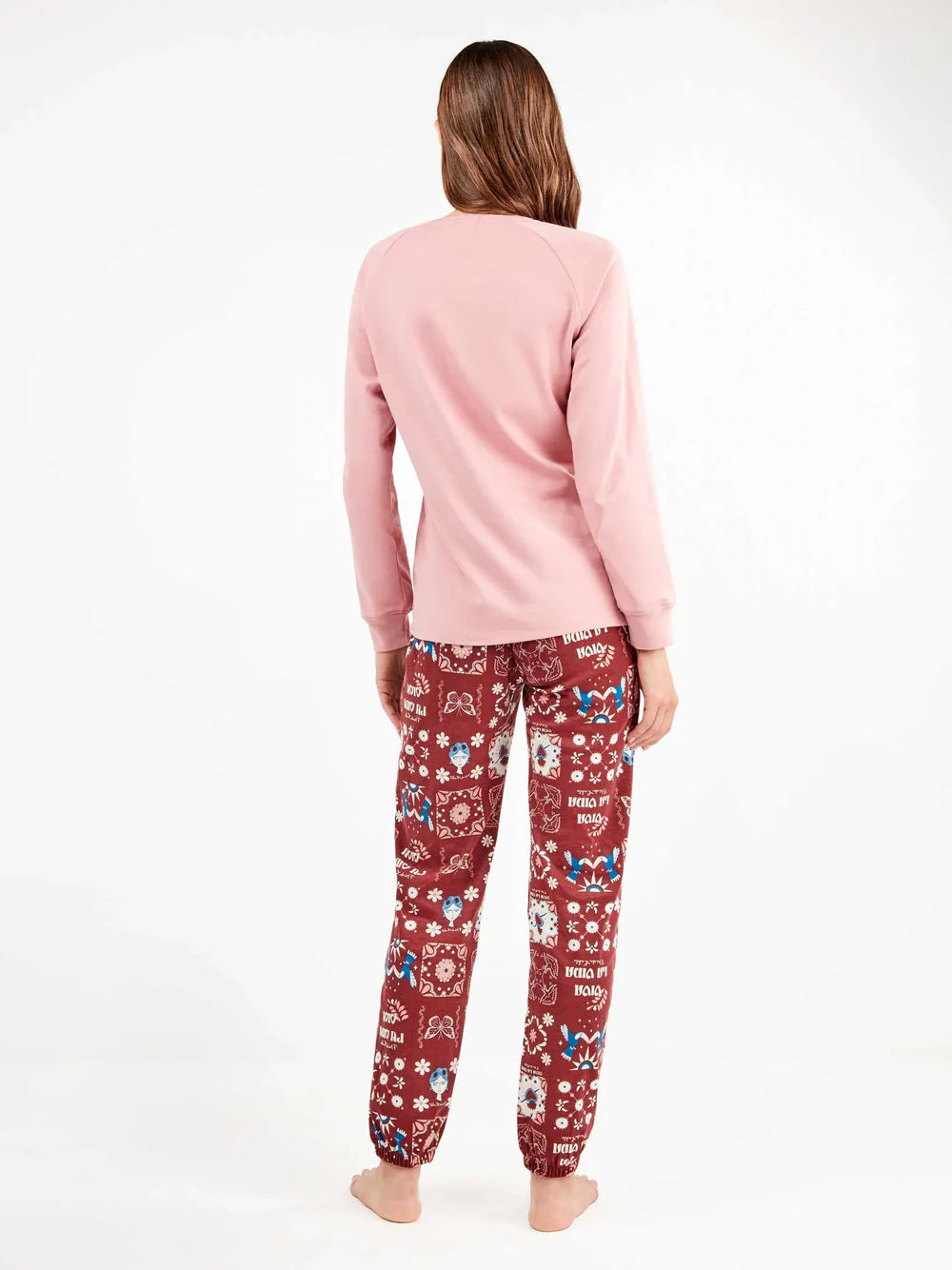 PIJAMA MANGA LARGA MUJER FRIDA KAHLO