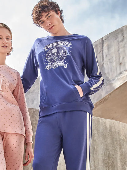 PIJAMA MANGA LARGA HOMBRE HOWARTS SCHOOL