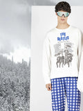 Pijama hombre The Beatles con pantalón de cuadros