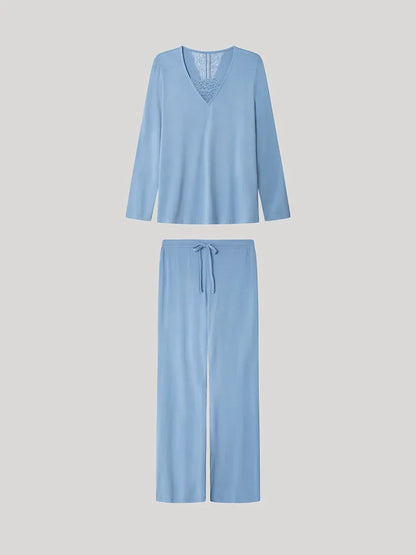 PIJAMA MANGA LARGA MUJER BASIC OCEAN