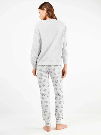 PIJAMA MANGA LARGA MUJER INTERLOCK TOM & JERRY