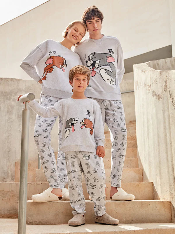 PIJAMA MANGA LARGA MUJER INTERLOCK TOM & JERRY
