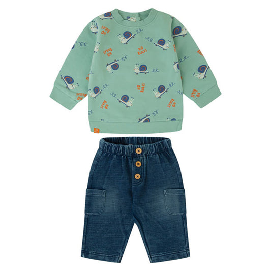 CONJUNTO INFANTIL DE 2 PIEZAS CARACOLES