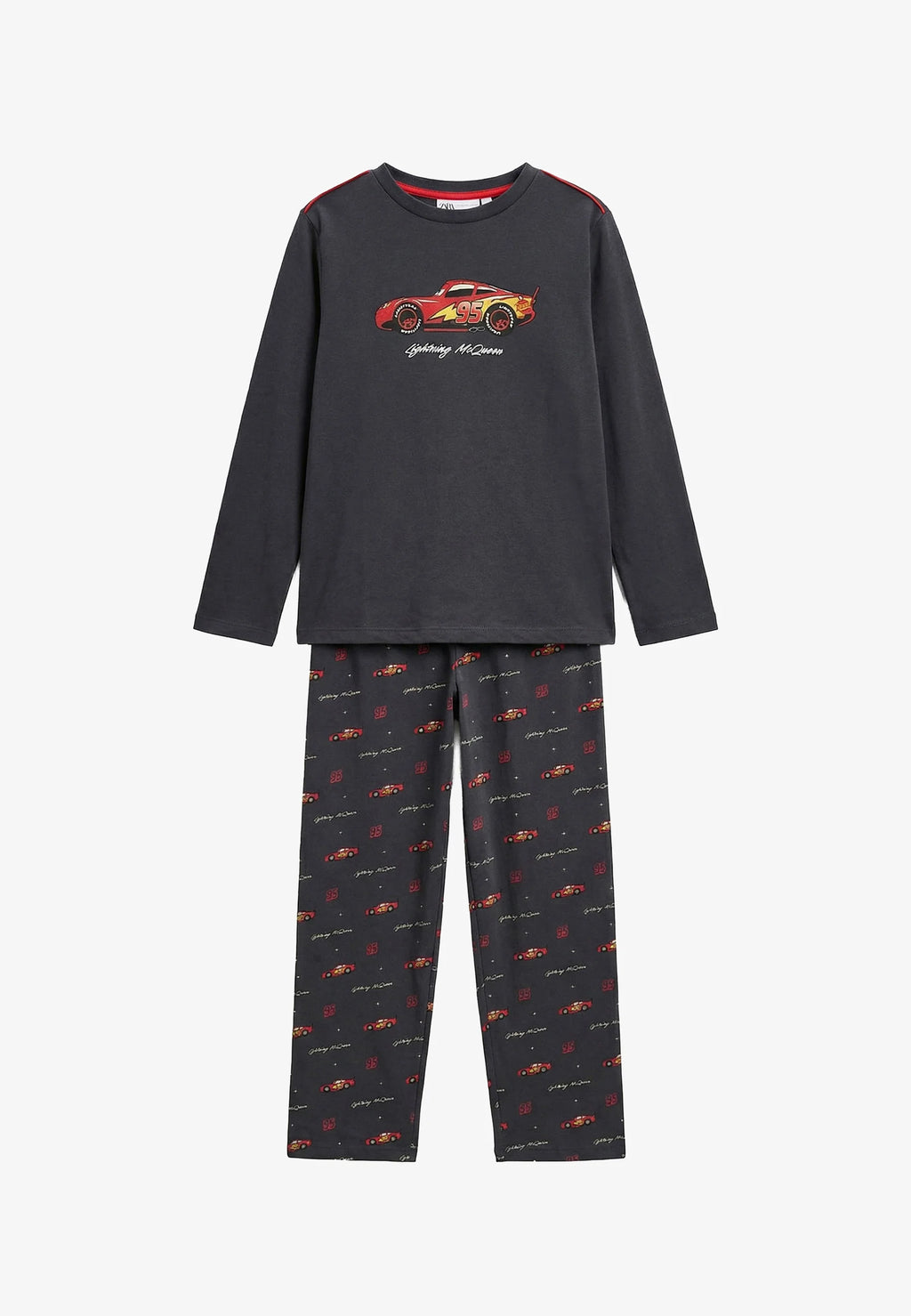 Pijama Niño Disney Cars Rayo McQueen 100% Algodón Gris Marengo
