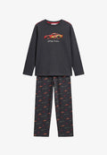 Pijama Niño Disney Cars Rayo McQueen 100% Algodón Gris Marengo