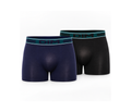 Pack 2 bóxers DIM de hombre sin costuras en negro y azul marino