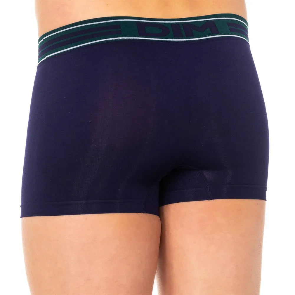 Pack 2 bóxers DIM de hombre sin costuras en negro y azul marino