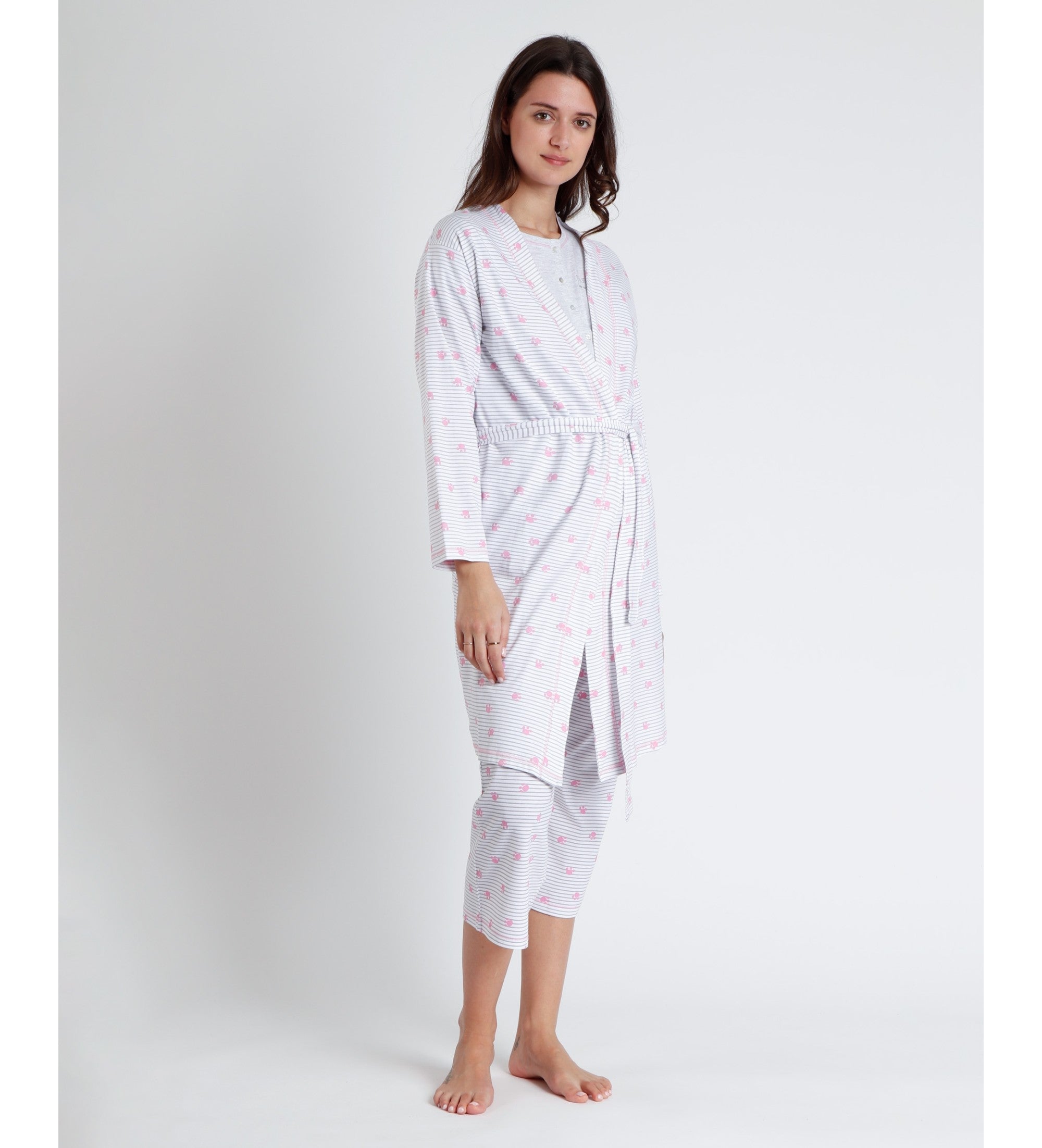 BATA MANGA LARGA MATERNITY DALMATAS