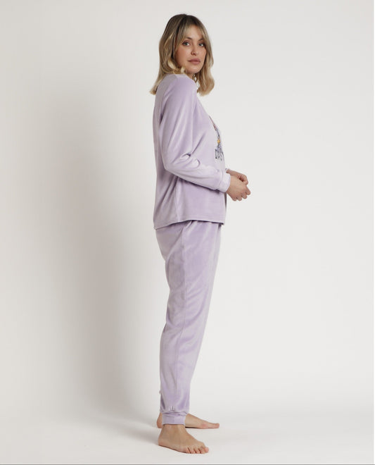 PIJAMA MANGA LARGA MUJER SWEET MALVA