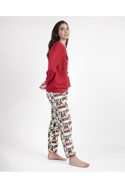 PIJAMA MANGA LARGA MUJER CALENTITO BEST MICKEY