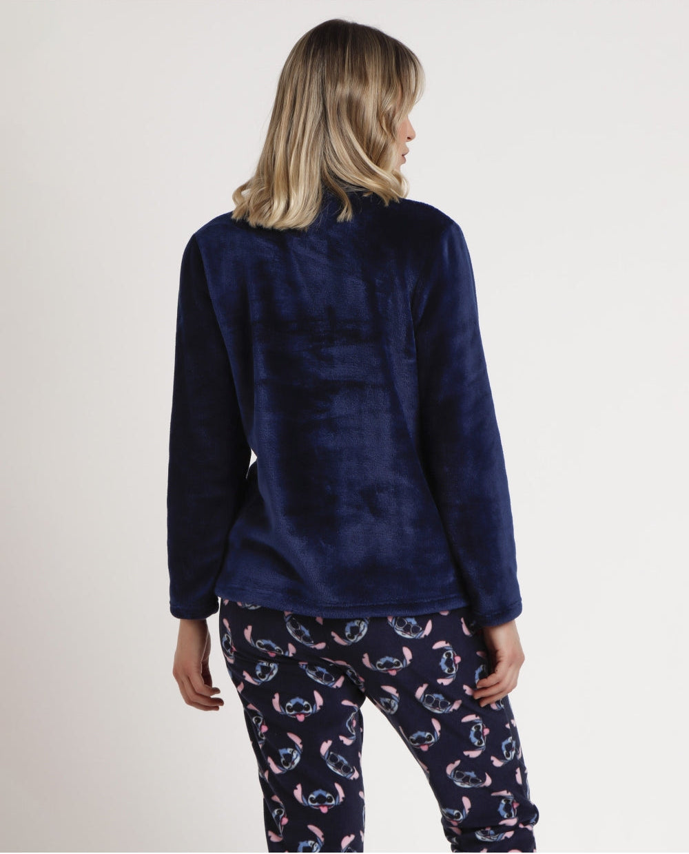 PIJAMA MANGA LARGA MUJER CORALINA STITCH FACES