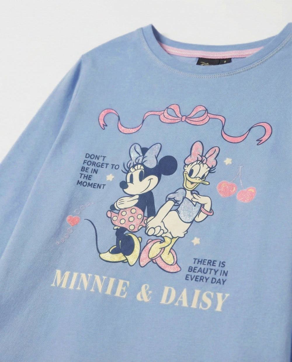 Pijama Niña Disney Minnie y Daisy Coquette Friends Azul de Algodón